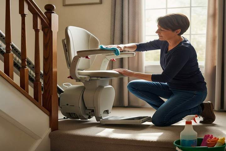 nettoyage de votre monte escalier